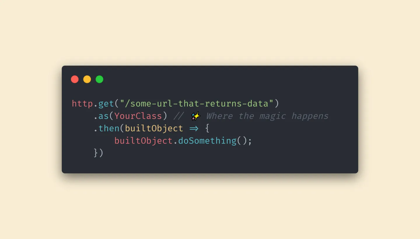 How to automatically map JSON data to a TypeScript object